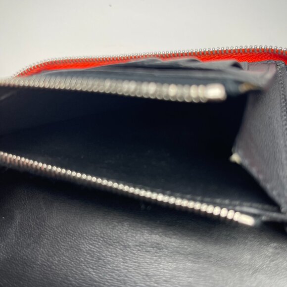 Celine Leather Zip Around Compact Bifold Wallet in Orange - Preowned - Picture 16 of 16